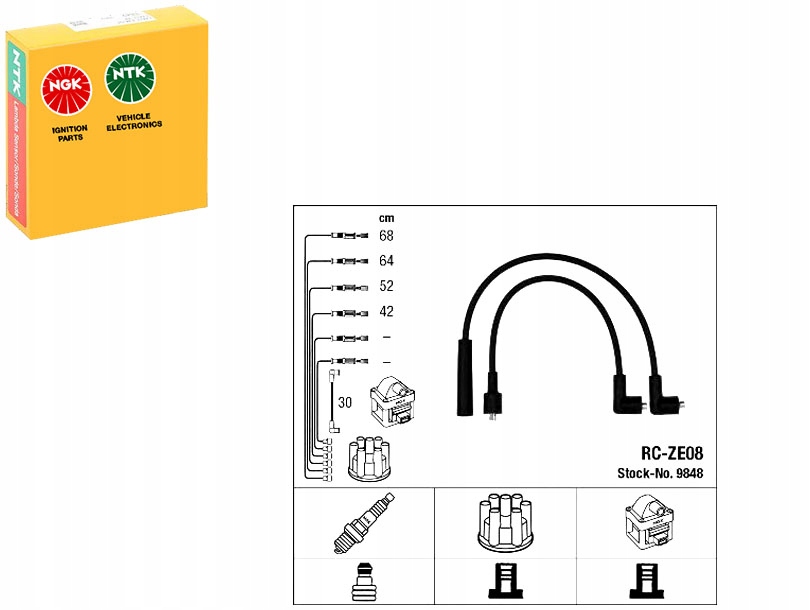 фото №1, Ngk дроти запалювання mazda 121 i 1.1 da