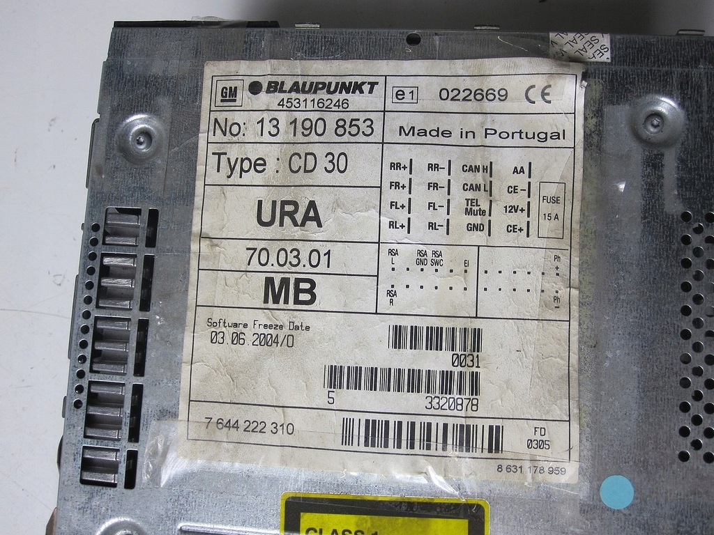 фото №9, Радіопрогравач opel vectra c opel corsa c