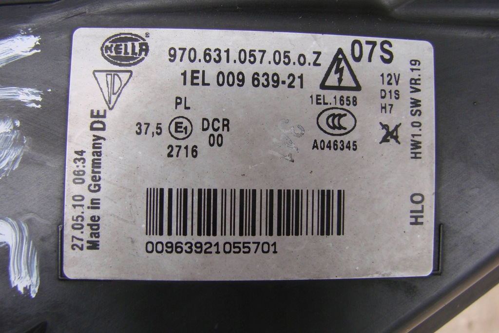 фото №16, Фара левая сторона porsche panamera 970 97063105705