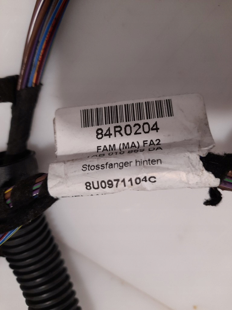 фото №10, Audi q3 8u 2016r джгут електропроводка pdc датчики 1s0919275d бампер задня ly4s