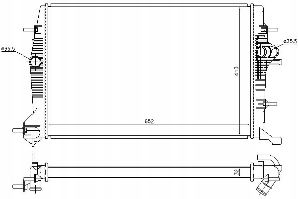 фото №2, Nissens радиатор двигателя renault grand scenic iii