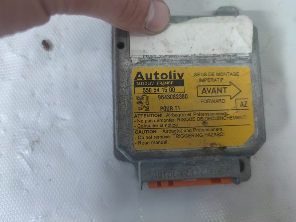 фото №1, Датчик подушек подушка безопасности peugeot оригинальный номер 550541500