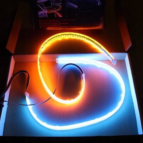 фото №3, Поворотник динамічний світло ремінь led 60 cm