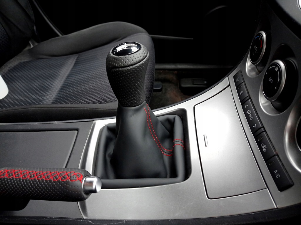 фото №6, Кожаный чехол домкрата переключения передач mazda 3 i