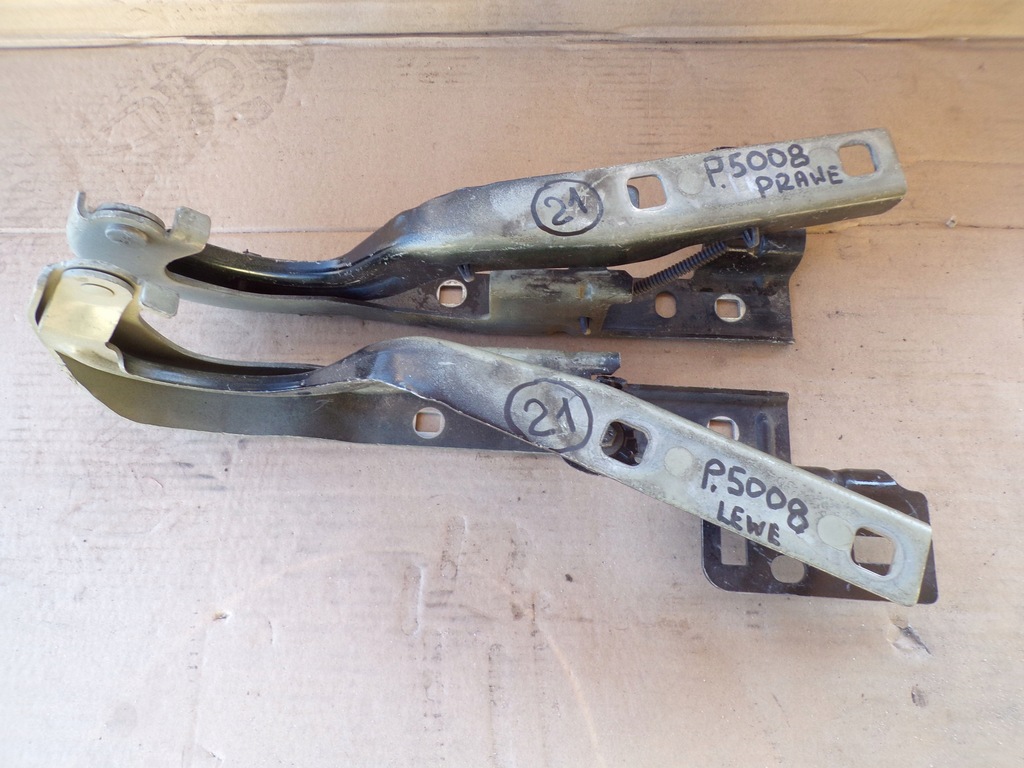 фото №1, Петля капот правый левый peugeot 5008 комплект