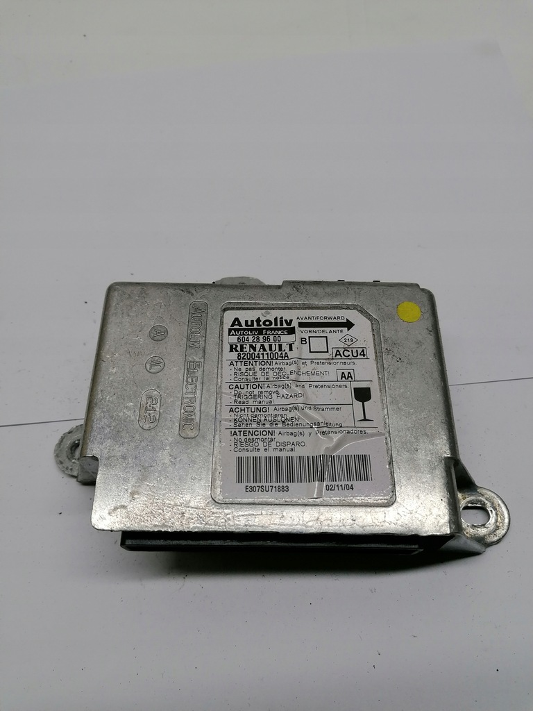 фото №1, Модуль датчик подушка безопасности renault 8200411004a
