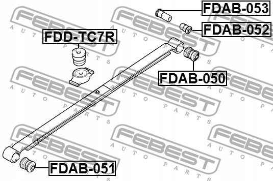фото №3, Втулка рессора задняя do ford tourneo connect 1.8