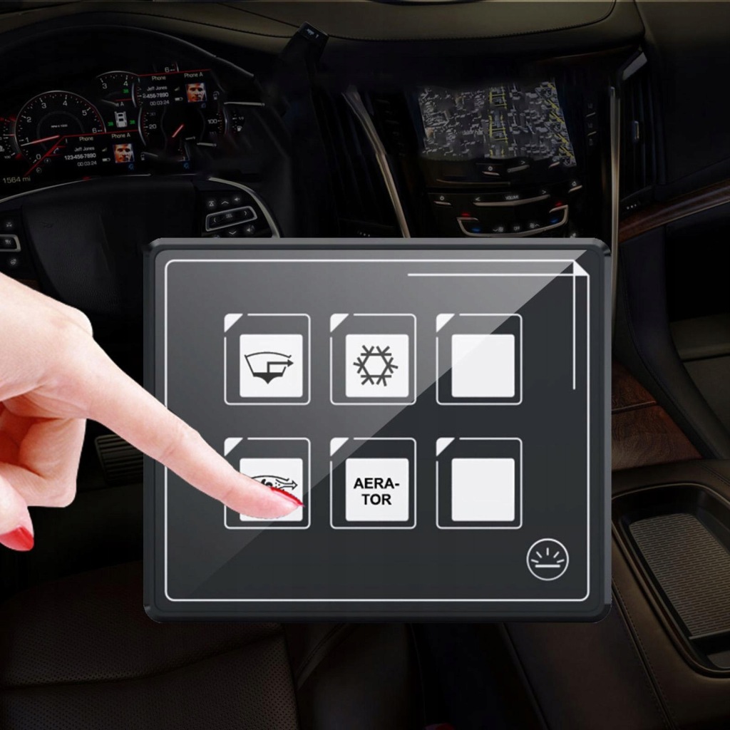 фото №4, Переключатель панельный rv 6-bitowy кнопка wod