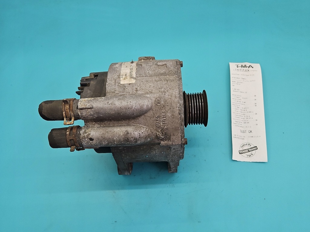 фото №1, Test генератор renault scenic ii 8200667617a 1.9 dci