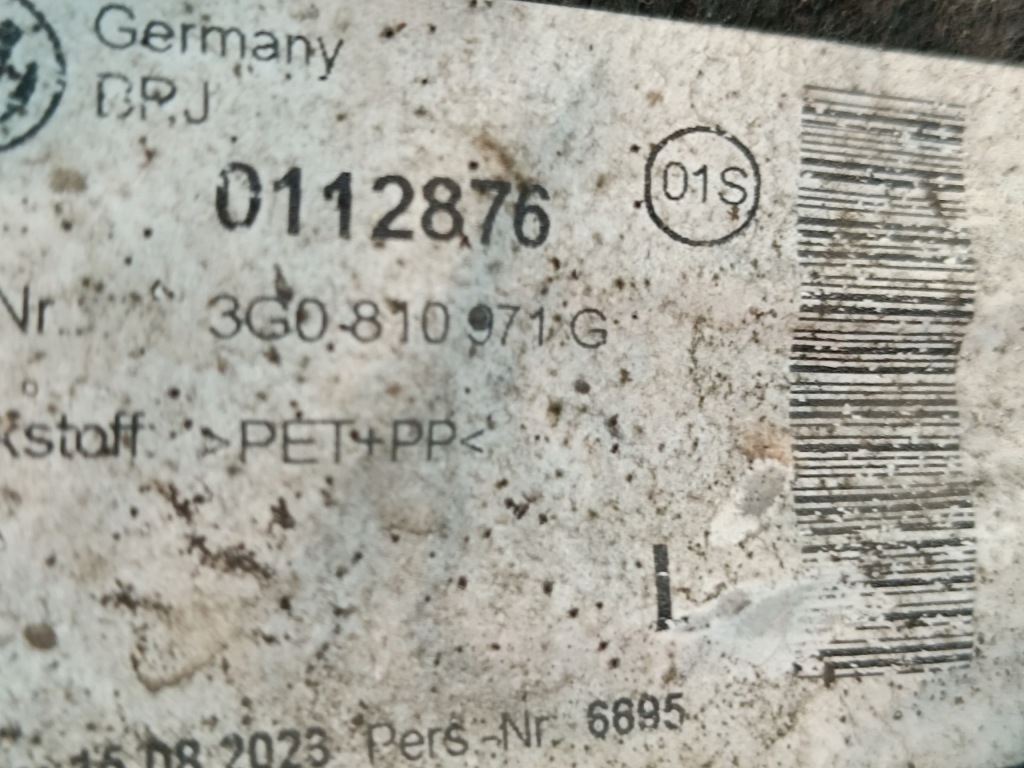 фото №11, Vw passat b8 variant 1.5 tsi 110kw 2024 r підкрилок лівий задня 3g0810971g