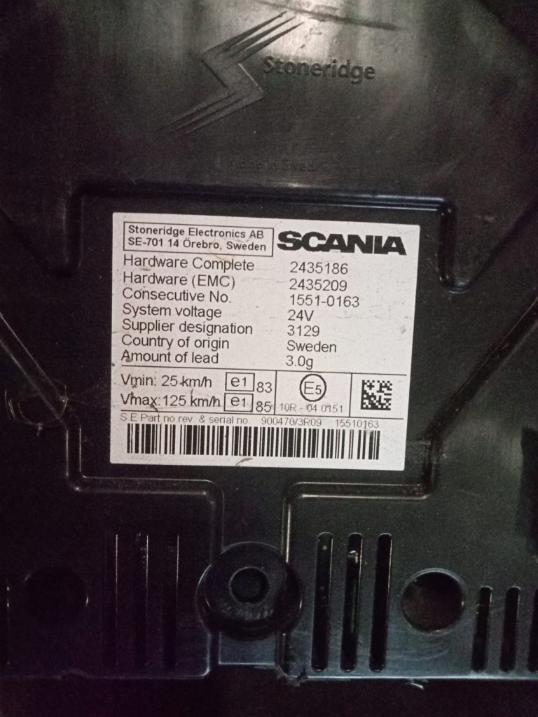 фото №2, Счетчик приборы спидометр 2435186 scania r