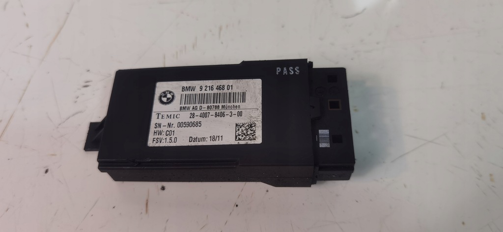 фото №1, Модуль блок управления сиденье 9216468 bmw f07 f10 f11