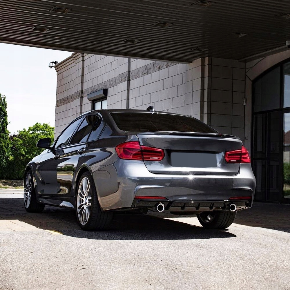 фото №9, Диффузор f30 накладка бампера f30 f31 mpakiet performance чёрный блеск abs