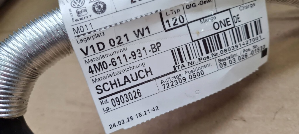 фото №10, Sq7 4m шланг трубка вакуумa усилитель тормозов 4.0 tfsi 4m0611931bp sq8 4m rs q8