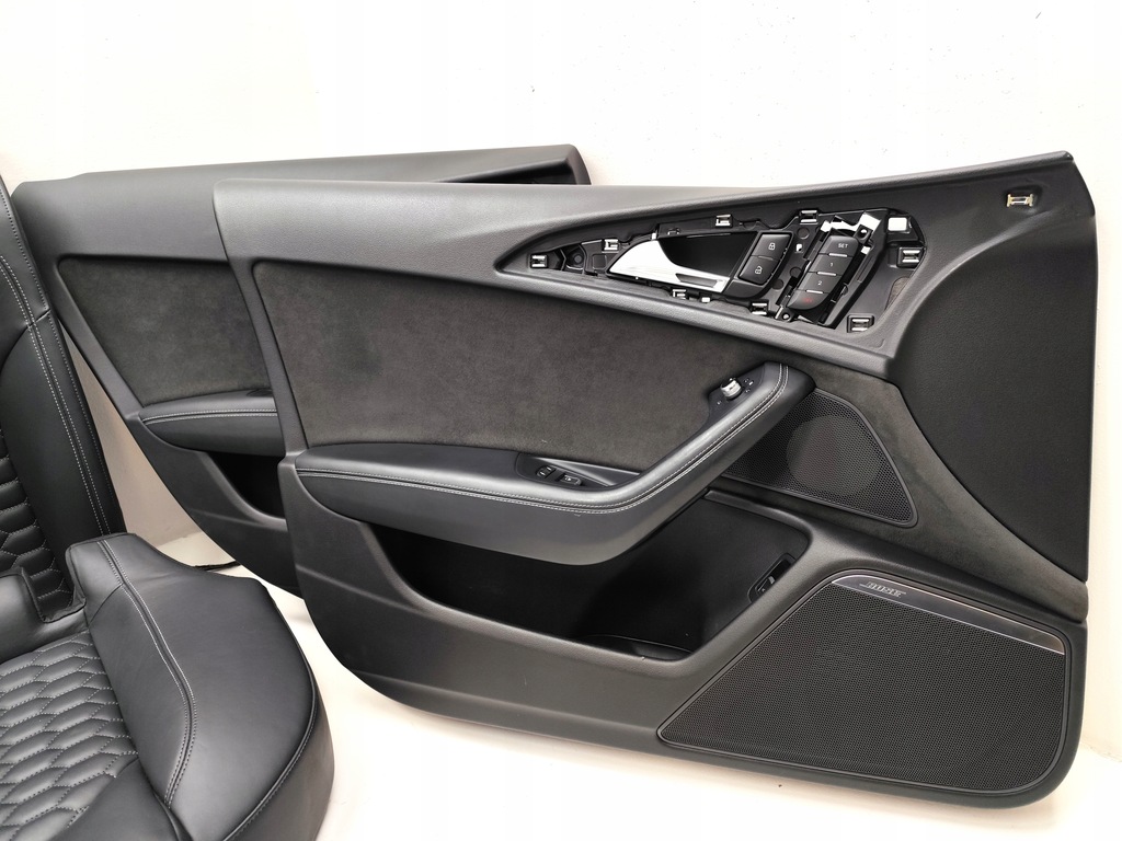 фото №10, Audi rs6 c7 lift сидіння заднє сидіння оббивка шкіра комплект