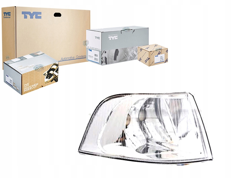 фото №1, Лампа поворотник chromowy/przezroczysty volv