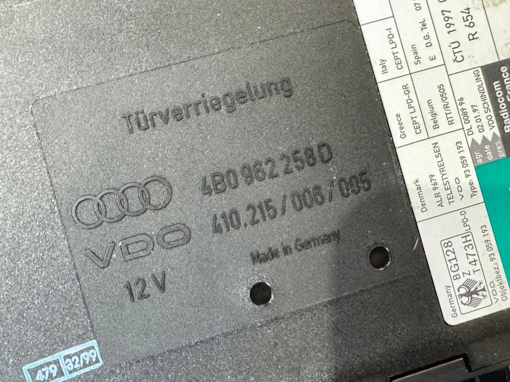 фото №1, Audi модуль комфорту 4b0962258d