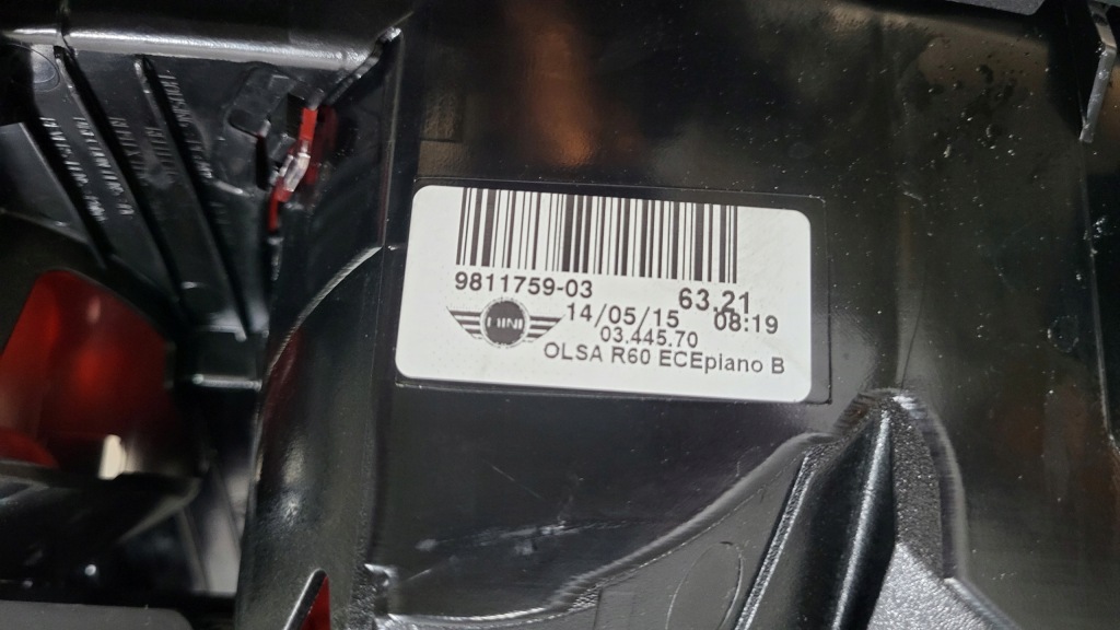 фото №5, Mini countryman r60 lci lift лампа лівий задня shadowline europa 9811759