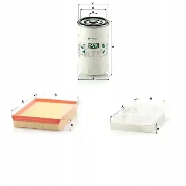 фото №1, Комплект фильтров ford fiesta iv, puma mann фильтр