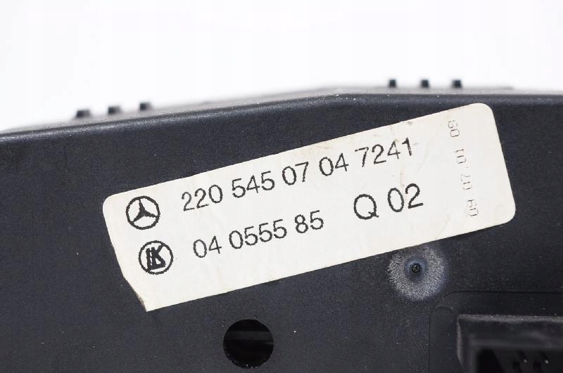 фото №5, Mercedes s class w220 2001 rhd панель перемикача керування фарами