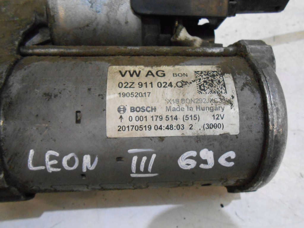 фото №9, Seat leon iii стартер klemma plus набор 02z911024q 5q0971228k