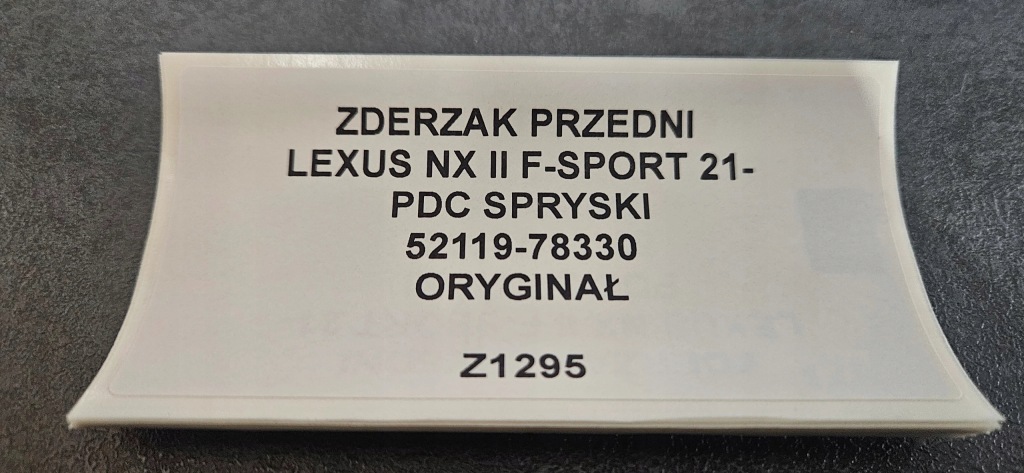 Бампер передній lexus nx 2 f-sport 21- pdc омивачі оригінал 52119-78330 Оригінал