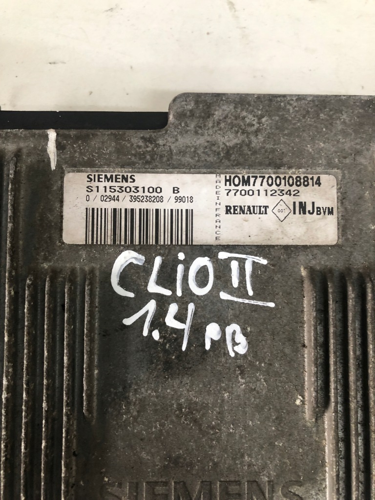 фото №2, Блок управления набор стартовый renault clio ii 1.4 бензин s115303100b