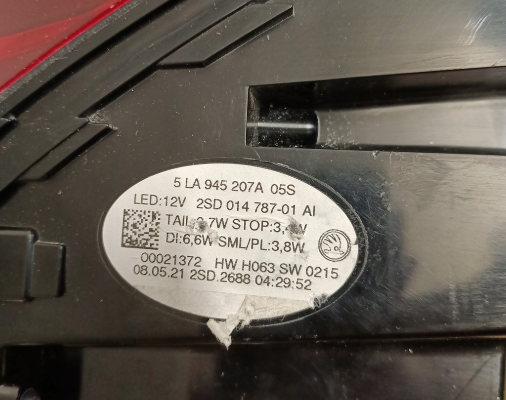 фото №12, Skoda enyaq iv лампы задняя задние левая правая led