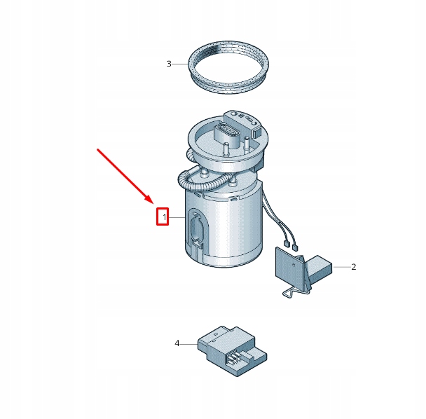 фото №1, Vw transporter vi t6 fuel delivery unit 7e0919088b