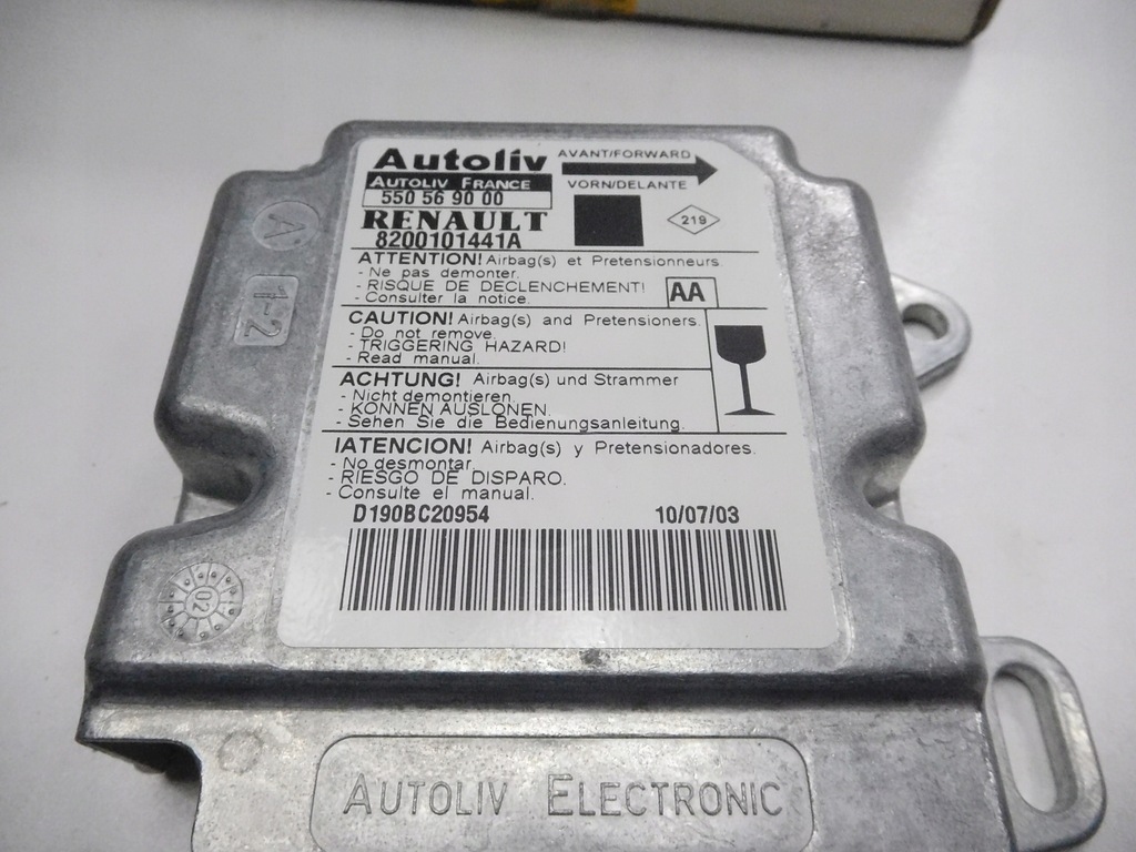 фото №10, Модуль датчик подушка безпеки renault scenic i 8200101441a