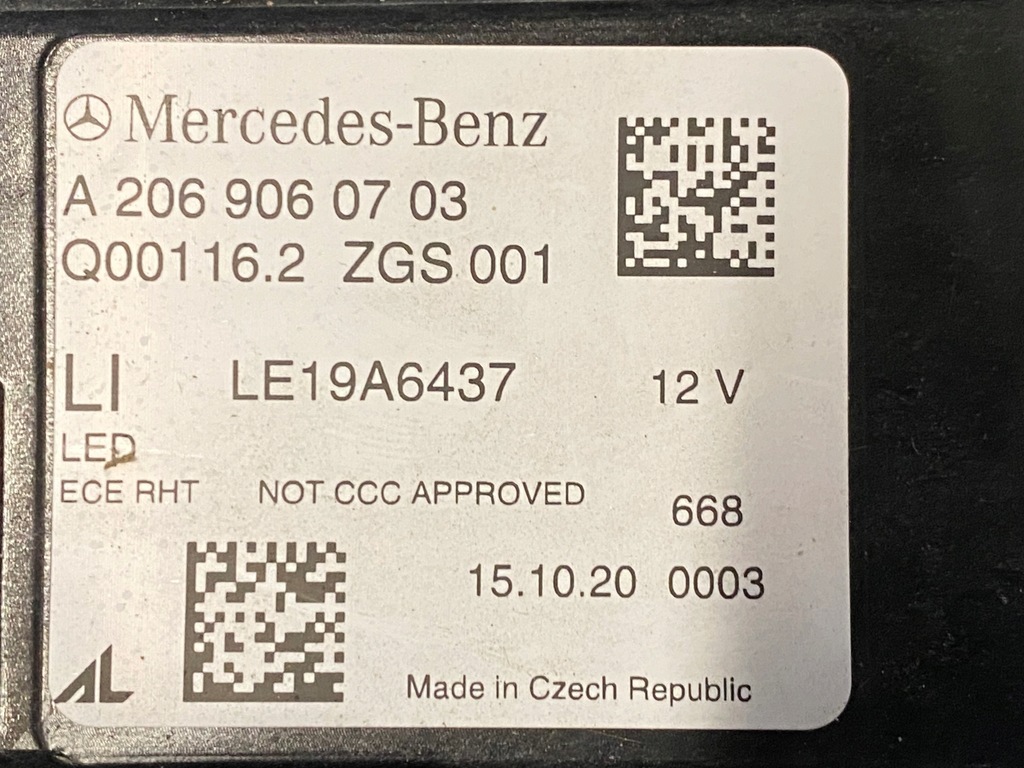 фото №11, Mercedes w206 лампы c klasa performance