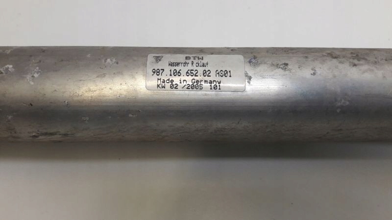 фото №4, Porsche 987 boxster труба охолодження шланг wody