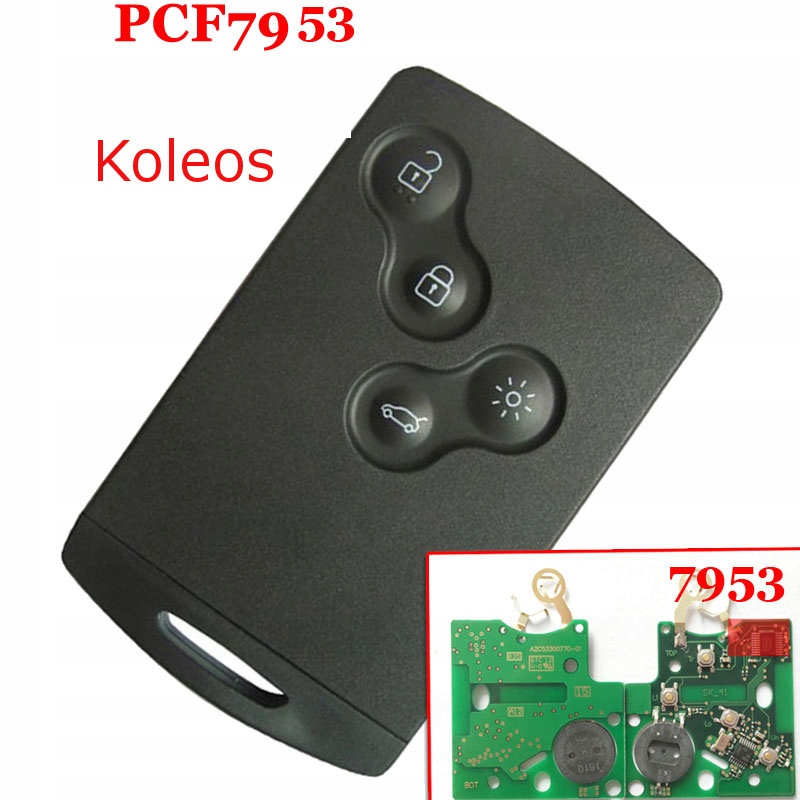 фото №1, Карта renault koleos keyless pcf7952