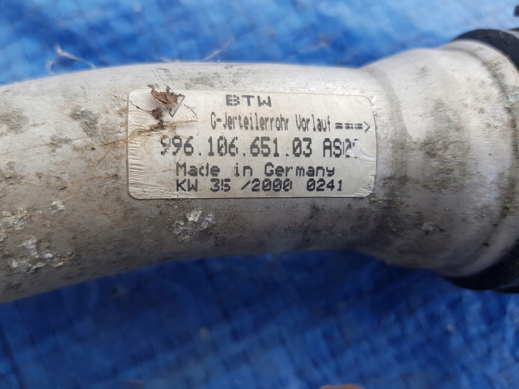 фото №13, Дроти труба труби комплект охолодження wody porsche boxster 986 911 996