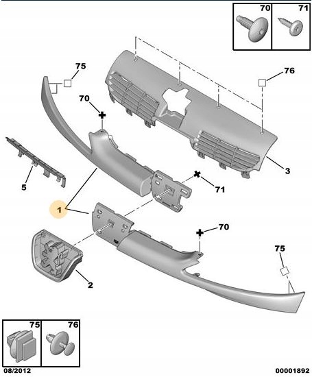 фото №2, Решітка радіатора решітка радіатора peugeot 206