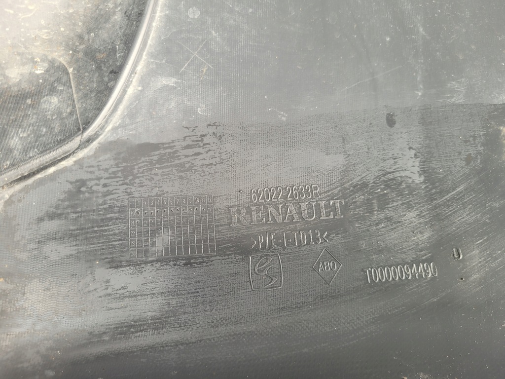 фото №12, Dacia dokker lodgy | бампер перед передній решітка радіатора решітка радіатора 620222633r | 0823