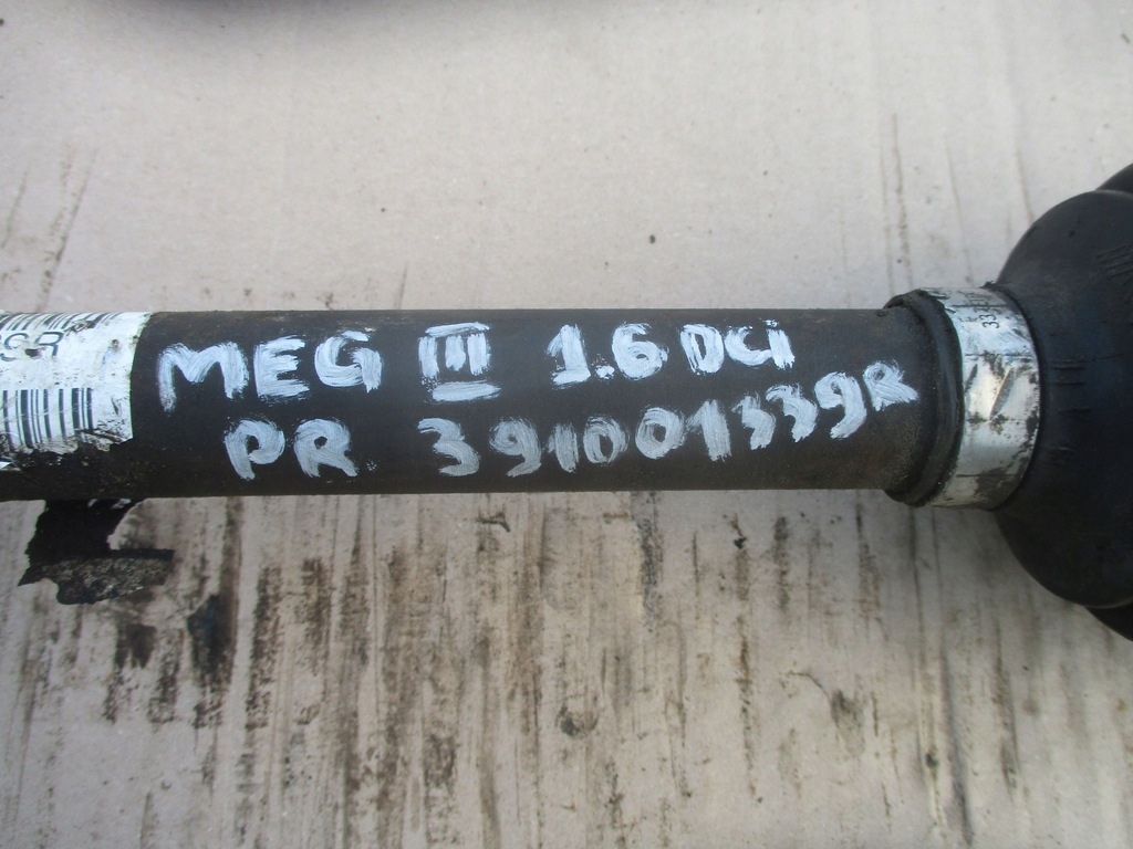 фото №4, Привідний вал права 391001339r renault megane iii 1.6dci
