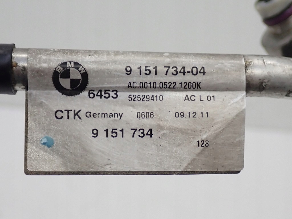 фото №10, Wąż шланг трубка кондиціонера 9151734 bmw 3 e90 e91 e81 e87 2.0d n47 12r