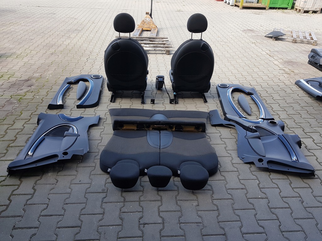 фото №11, Mini clubman 07-11r r55 сиденья заднее сиденье полукожа