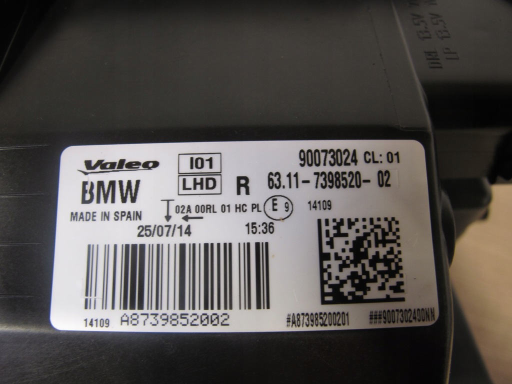 фото №7, Лампы передние bmw i3 7398520 led адаптивный