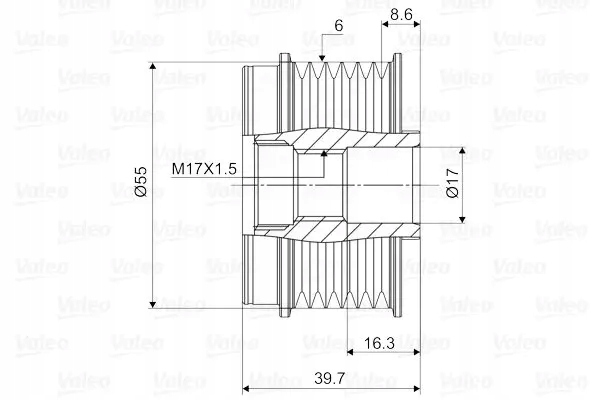 Купить Сцепление генератора шкив 588058 valeo