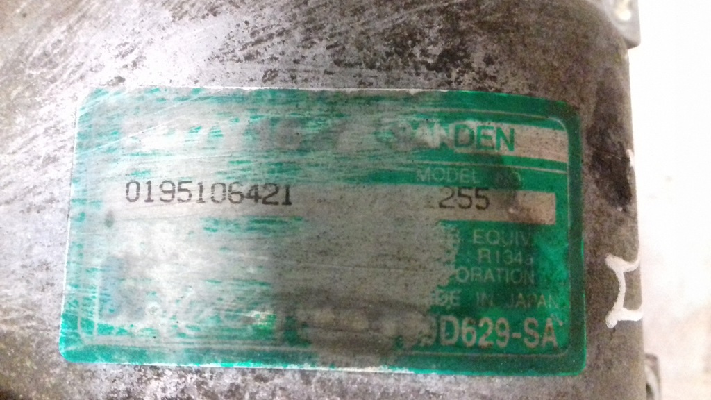 фото №10, Компресор компресор кондиціонера 3m5h19d629sb mazda 3 bk 1.6 citd 03-
