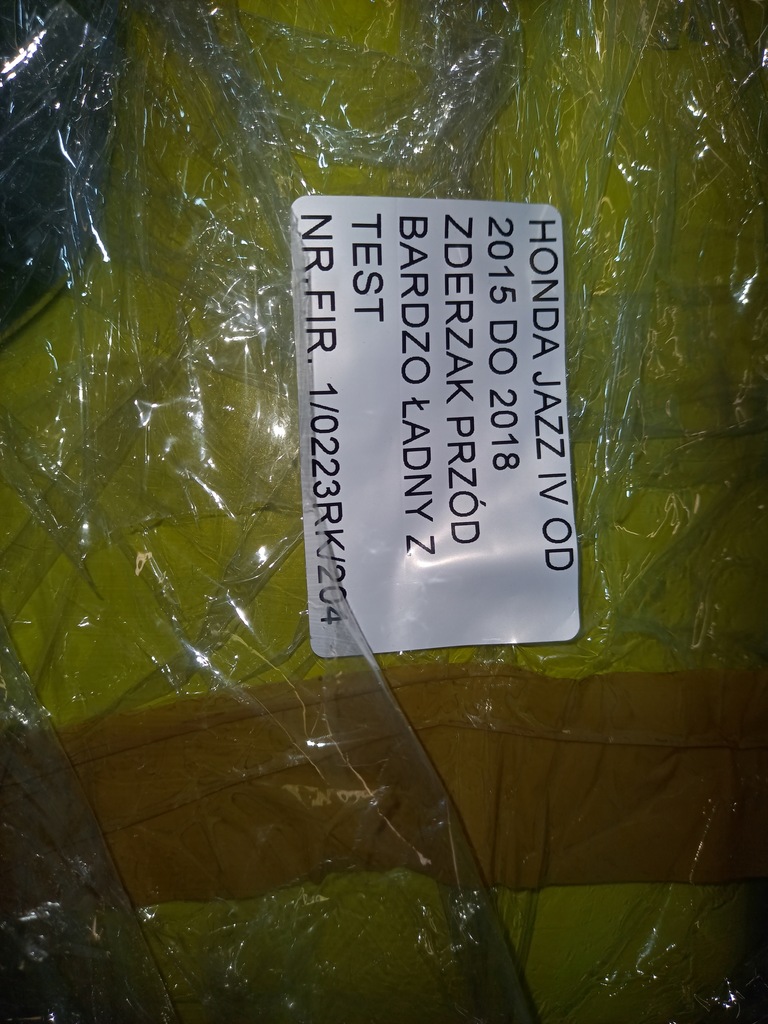 фото №9, Honda jazz iv 15-17 бампер перед pdc авто testowe