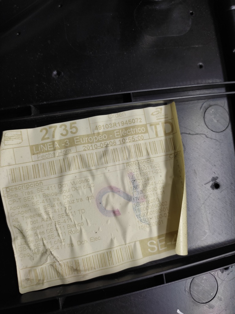 фото №11, Seat exeo kombi оббивка обшивка двері правий задня