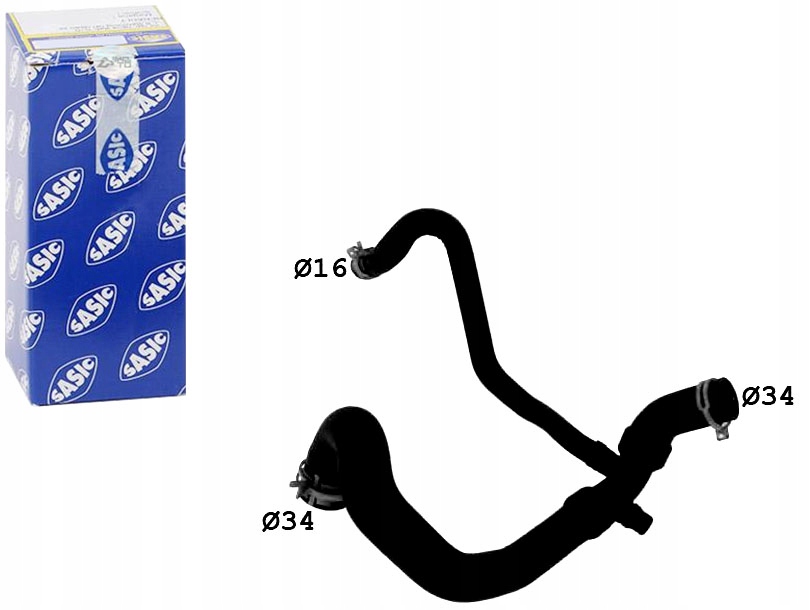 фото №1, Sasic шланг радиатора citroen c-elysee peugeot 3