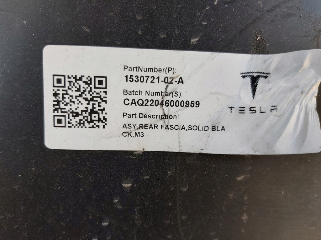 фото №8, Бампер задняя задний tesla model 3 iii 1530721-02-a