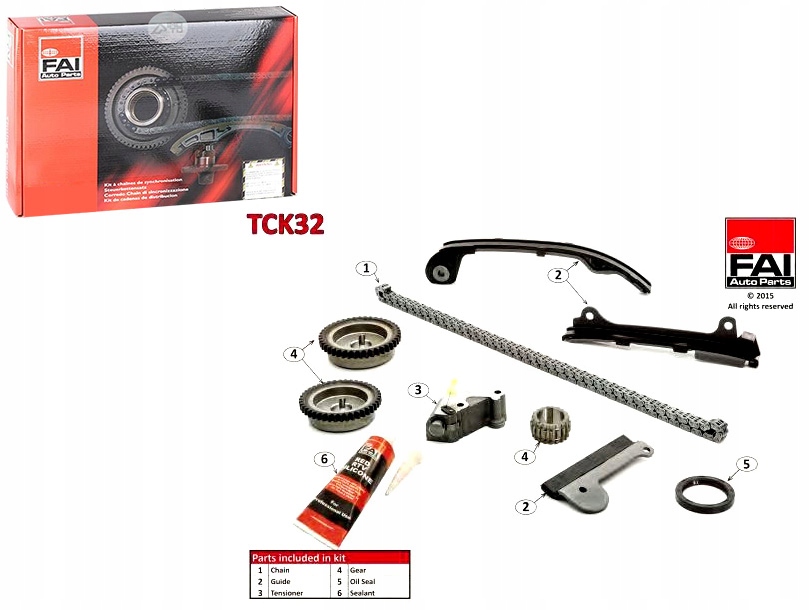 Купить Набор цепи распределительного вала fai 130284m51a tc0265fk t