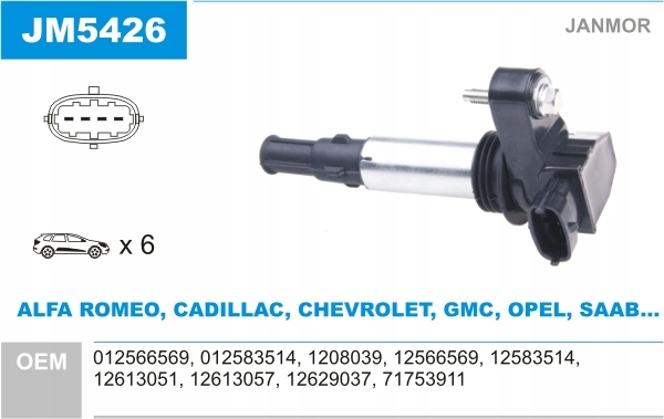 фото №2, Котушка запалювання do cadillac srx 3.6