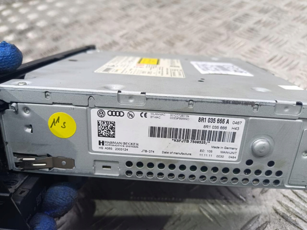 фото №2, Audi a5 8t радио i навигация 8r1035666a