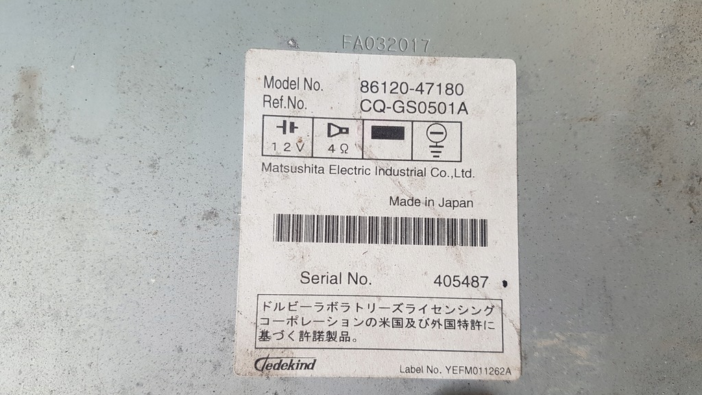 фото №5, Toyota prius ii 03-09 радио